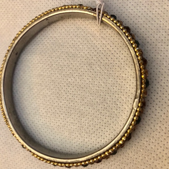 RARE Kate Spade Gold Gems Cubic Zirconia Elegant Edge Bangle Bracelet Petite New - Picture 13 of 16